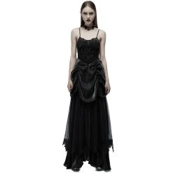 PUNK RAVE Longue Robe 'Druscillia' Noire 24 PUNK RAVE Longue Robe 'Druscillia' Noire -ALCHEMY GOTHIC shop longue robe druscillia noire 4