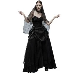 PUNK RAVE Longue Robe 'Druscillia' Noire 27 PUNK RAVE Longue Robe 'Druscillia' Noire -ALCHEMY GOTHIC shop longue robe druscillia noire 7