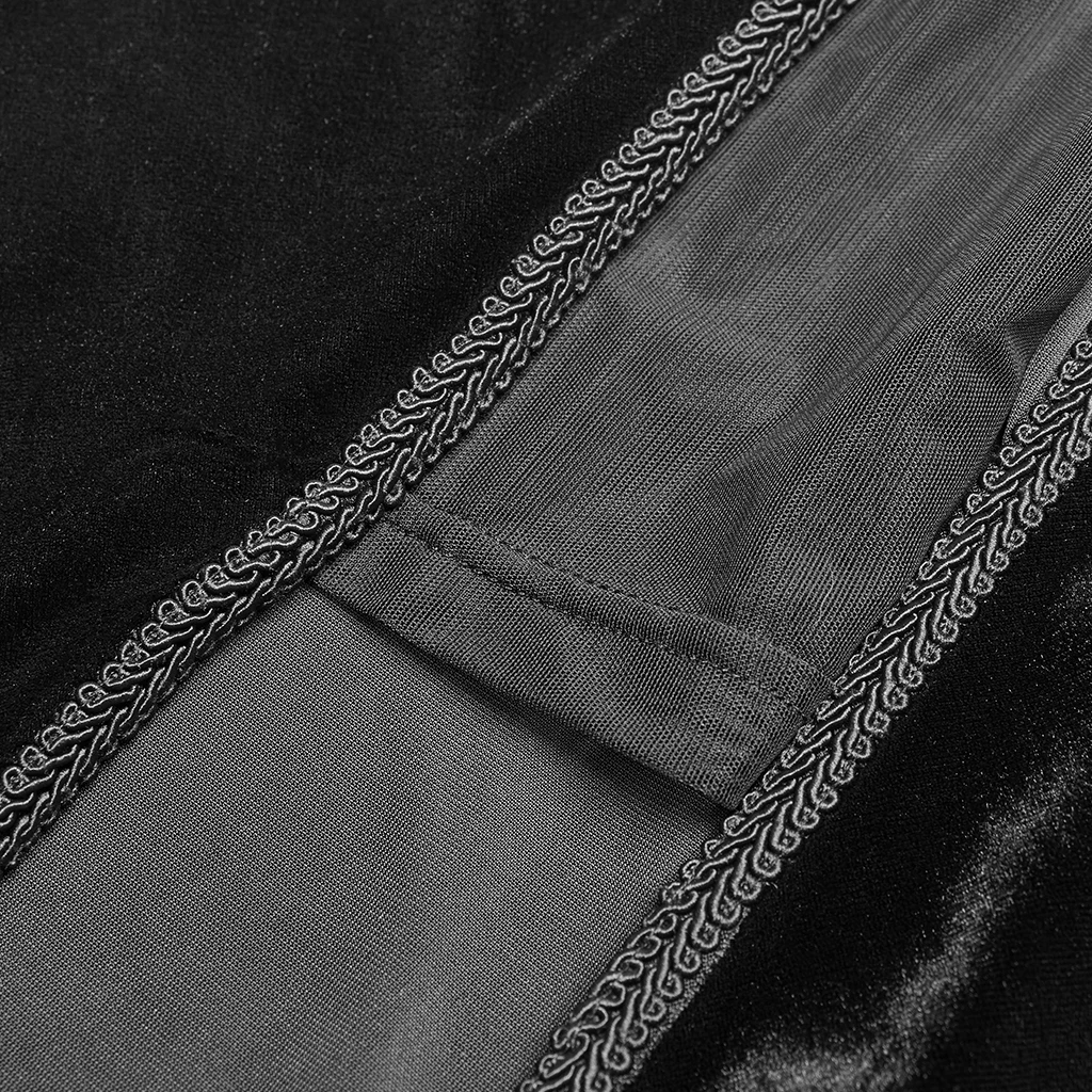 PUNK RAVE Longue Robe Gothique 'Princessa' Noire 14 PUNK RAVE Longue Robe Gothique 'Princessa' Noire – Image 12