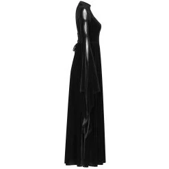 PUNK RAVE Longue Robe Gothique 'Princessa' Noire 23 PUNK RAVE Longue Robe Gothique 'Princessa' Noire -ALCHEMY GOTHIC shop longue robe gothique princessa noire 8