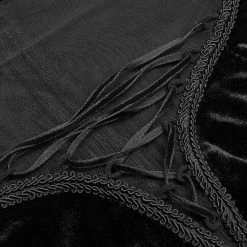 PUNK RAVE Longue Robe Gothique 'Princessa' Noire 24 PUNK RAVE Longue Robe Gothique 'Princessa' Noire -ALCHEMY GOTHIC shop longue robe gothique princessa noire 9