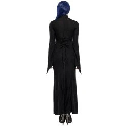 PUNK RAVE Longue Robe 'Mina' Noire 20 PUNK RAVE Longue Robe 'Mina' Noire -ALCHEMY GOTHIC shop longue robe mina noire 2