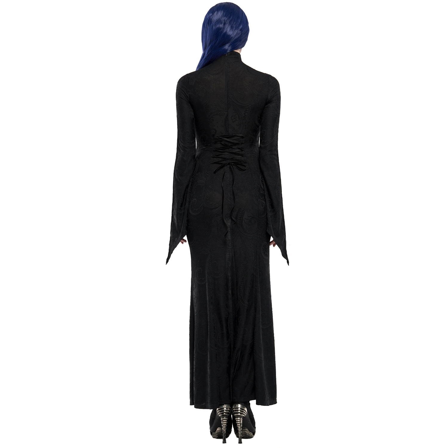 PUNK RAVE Longue Robe 'Mina' Noire 5 PUNK RAVE Longue Robe 'Mina' Noire – Image 3