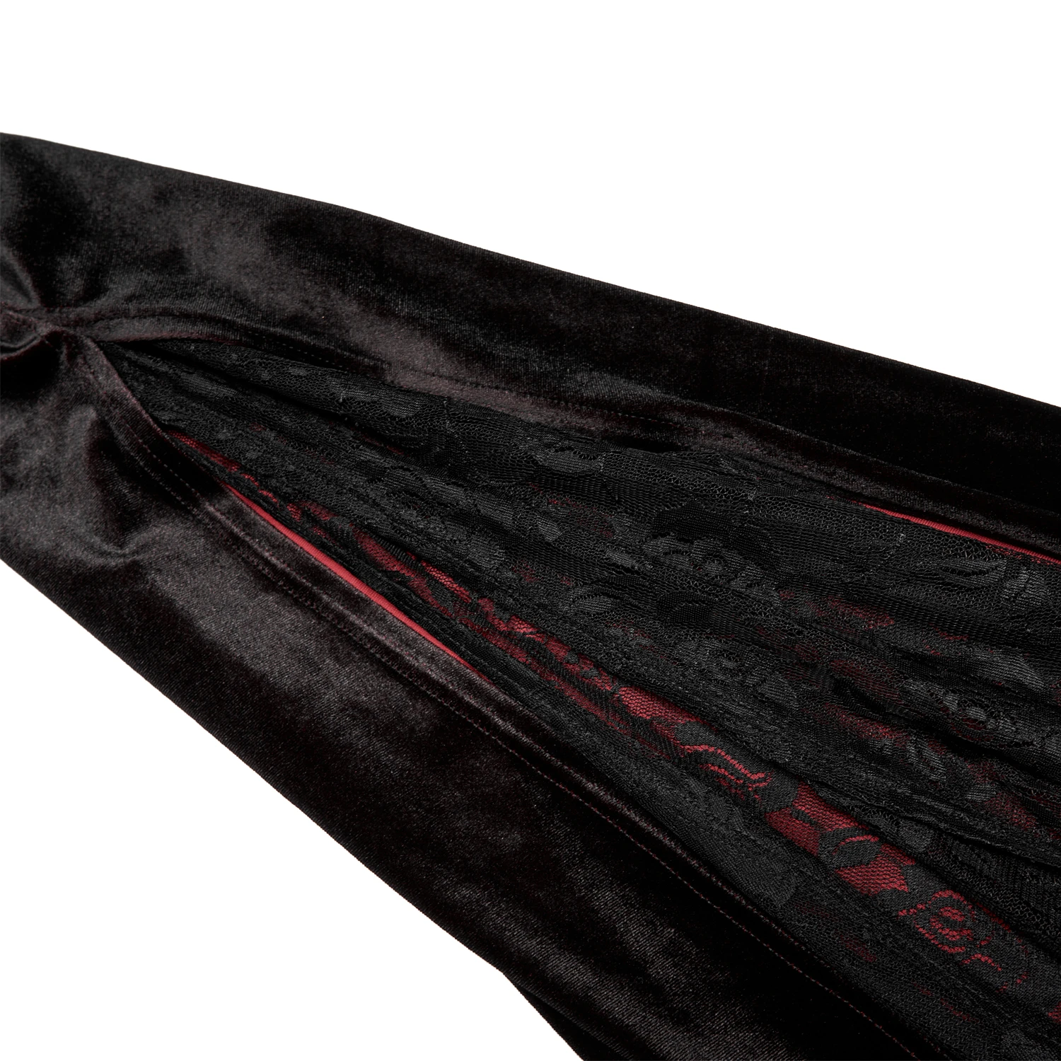 PUNK RAVE Longue Robe 'Orphelia' Noire Et Rouge 13 PUNK RAVE Longue Robe 'Orphelia' Noire Et Rouge – Image 11