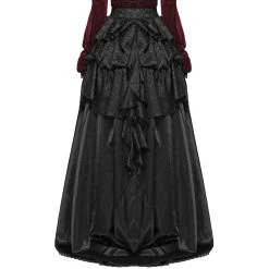 PUNK RAVE Longue Surjupe Gothique 'Syrens Song' Avec Traîne. -ALCHEMY GOTHIC shop longue surjupe gothique syrens song avec traine 6