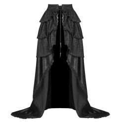 PUNK RAVE Longue Surjupe Gothique 'Syrens Song' Avec Traîne. -ALCHEMY GOTHIC shop longue surjupe gothique syrens song avec traine 7