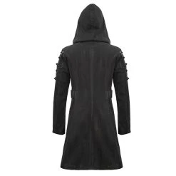DEVIL FASHION Longue Veste à Capuche 'Creed' Noire -ALCHEMY GOTHIC shop longue veste a capuche creed noire 8