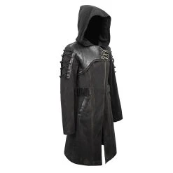 DEVIL FASHION Longue Veste à Capuche 'Creed' Noire -ALCHEMY GOTHIC shop longue veste a capuche creed noire 9