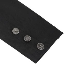 DEVIL FASHION Longue Veste 'Cryock' Noire -ALCHEMY GOTHIC shop longue veste cryock noire 17