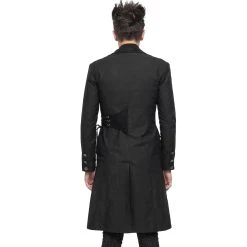 DEVIL FASHION Longue Veste 'Cryock' Noire -ALCHEMY GOTHIC shop longue veste cryock noire 2