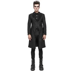 DEVIL FASHION Longue Veste 'Cryock' Noire -ALCHEMY GOTHIC shop longue veste cryock noire 5