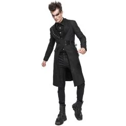 DEVIL FASHION Longue Veste 'Cryock' Noire -ALCHEMY GOTHIC shop longue veste cryock noire 9