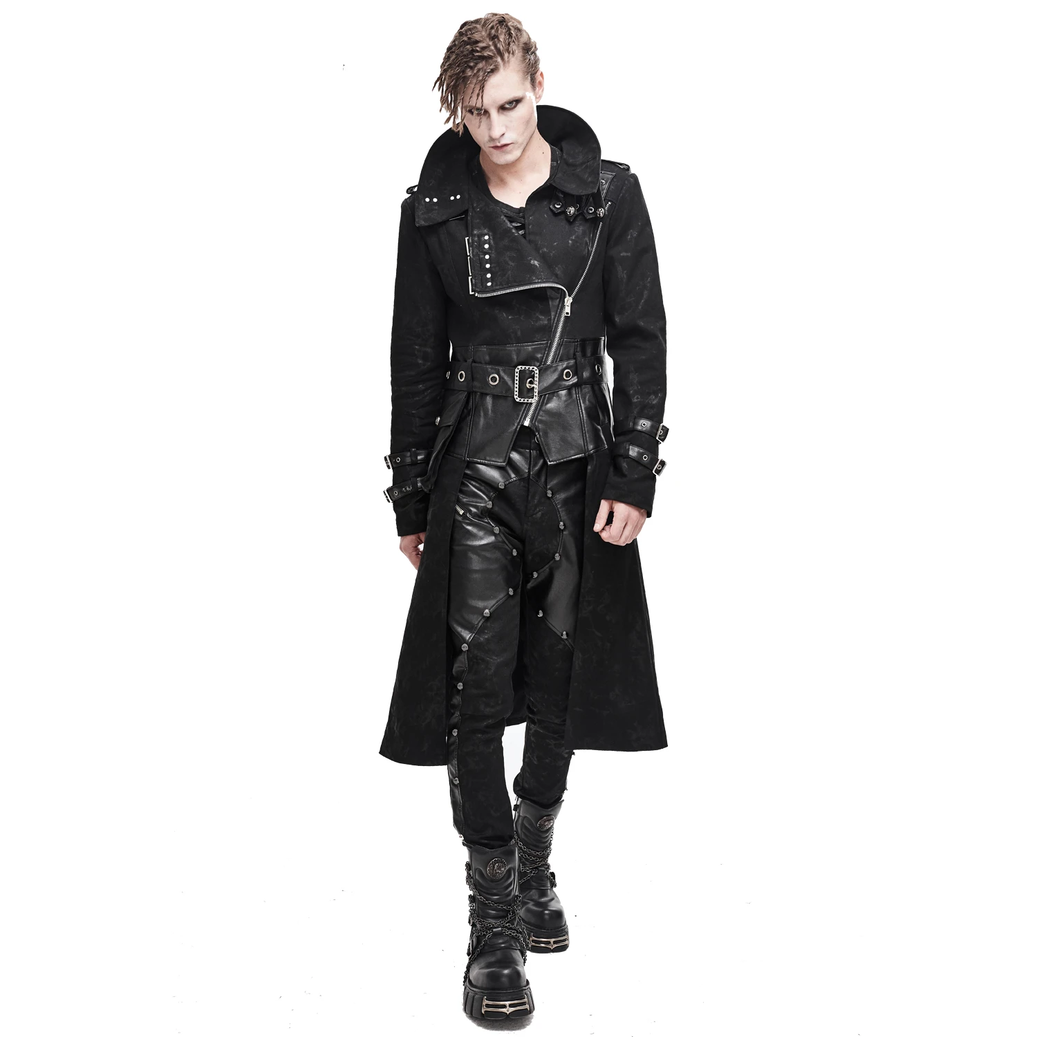DEVIL FASHION Longue Veste 'Haboolm' Noire 8 DEVIL FASHION Longue Veste 'Haboolm' Noire – Image 6
