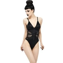 DEVIL FASHION Maillot De Bain 'Murmur' Noir -ALCHEMY GOTHIC shop maillot de bain murmur noir 4
