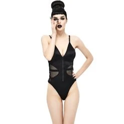 DEVIL FASHION Maillot De Bain 'Murmur' Noir -ALCHEMY GOTHIC shop maillot de bain murmur noir 5