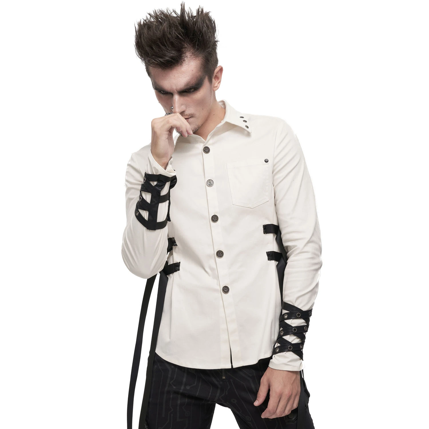 DEVIL FASHION Manchettes 'Cryock' Noires 6 DEVIL FASHION Manchettes 'Cryock' Noires – Image 4