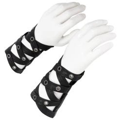 DEVIL FASHION Manchettes 'Cryock' Noires 17 DEVIL FASHION Manchettes 'Cryock' Noires -ALCHEMY GOTHIC shop manchettes cryock noires 4