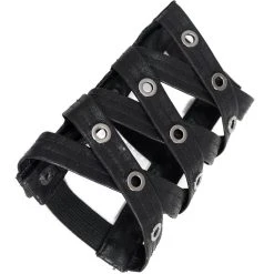 DEVIL FASHION Manchettes 'Cryock' Noires 21 DEVIL FASHION Manchettes 'Cryock' Noires -ALCHEMY GOTHIC shop manchettes cryock noires 8