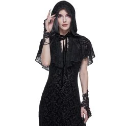 DEVIL FASHION Manchettes Gothiques 'Flower Shaped' Noires -ALCHEMY GOTHIC shop manchettes gothiques flower shaped noires 6