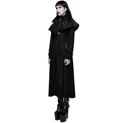 DEVIL FASHION Manteau 'Azalaïs' Noir -ALCHEMY GOTHIC shop manteau azalais noir 4