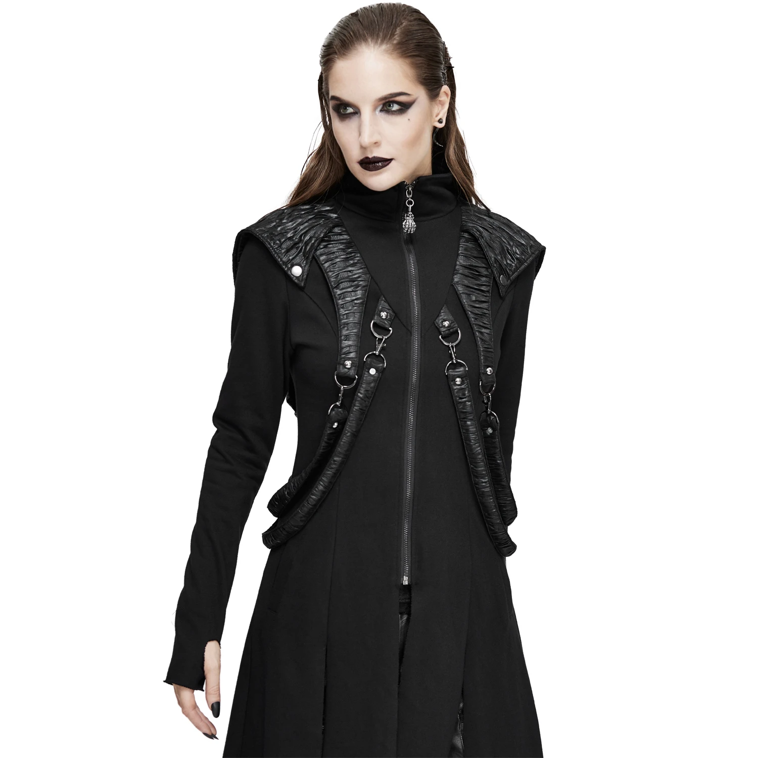 DEVIL FASHION Manteau 'Badriyah' Noir 14 DEVIL FASHION Manteau 'Badriyah' Noir – Image 12