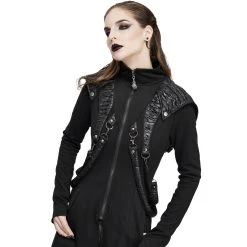 DEVIL FASHION Manteau 'Badriyah' Noir 34 DEVIL FASHION Manteau 'Badriyah' Noir -ALCHEMY GOTHIC shop manteau badriyah noir 12