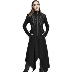 DEVIL FASHION Manteau 'Badriyah' Noir 35 DEVIL FASHION Manteau 'Badriyah' Noir -ALCHEMY GOTHIC shop manteau badriyah noir 13