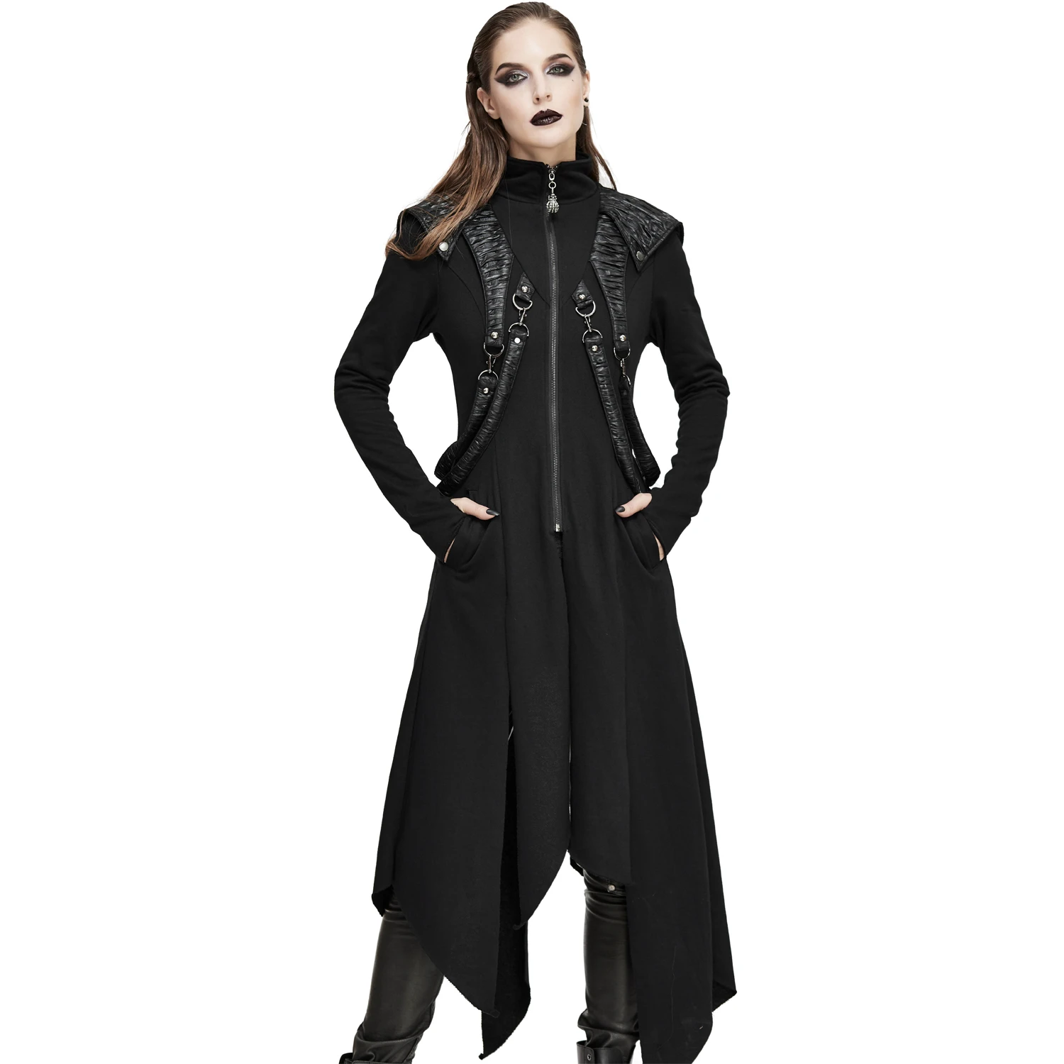 DEVIL FASHION Manteau 'Badriyah' Noir 16 DEVIL FASHION Manteau 'Badriyah' Noir – Image 14