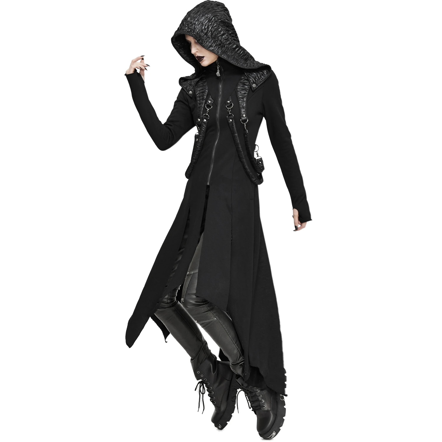 DEVIL FASHION Manteau 'Badriyah' Noir 9 DEVIL FASHION Manteau 'Badriyah' Noir – Image 7