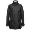 DEVIL FASHION Manteau 'Dark Waste' Noir 1 DEVIL FASHION Manteau 'Dark Waste' Noir -ALCHEMY GOTHIC shop manteau dark waste noir