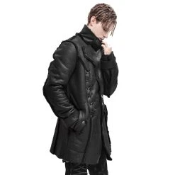 DEVIL FASHION Manteau 'Dark Waste' Noir -ALCHEMY GOTHIC shop manteau dark waste noir 3