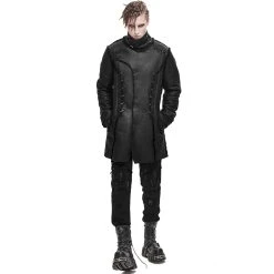 DEVIL FASHION Manteau 'Dark Waste' Noir -ALCHEMY GOTHIC shop manteau dark waste noir 5