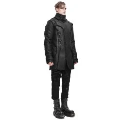 DEVIL FASHION Manteau 'Dark Waste' Noir -ALCHEMY GOTHIC shop manteau dark waste noir 7