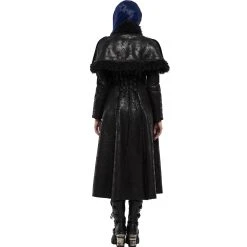 PUNK RAVE Manteau 'Doriana' Noir -ALCHEMY GOTHIC shop manteau doriana noir 2
