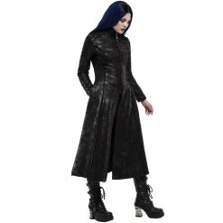 PUNK RAVE Manteau 'Doriana' Noir -ALCHEMY GOTHIC shop manteau doriana noir 5