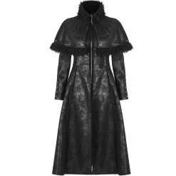 PUNK RAVE Manteau 'Doriana' Noir -ALCHEMY GOTHIC shop manteau doriana noir 8