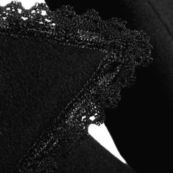 Pyon Pyon Manteau Gothic Lolita à Capuche 'Dolly' Noir -ALCHEMY GOTHIC shop manteau gothic lolita a capuche dolly noir 7