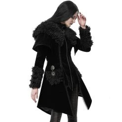 PUNK RAVE Manteau Gothic Lolita 'Witchnight' Noir à Capuche -ALCHEMY GOTHIC shop manteau gothic lolita witchnight noir a capuche 5