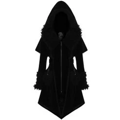 PUNK RAVE Manteau Gothic Lolita 'Witchnight' Noir à Capuche -ALCHEMY GOTHIC shop manteau gothic lolita witchnight noir a capuche 6