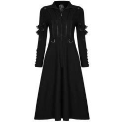 PUNK RAVE Manteau Gothique 'Bellona' Noir 31 PUNK RAVE Manteau Gothique 'Bellona' Noir -ALCHEMY GOTHIC shop manteau gothique bellona noir 10