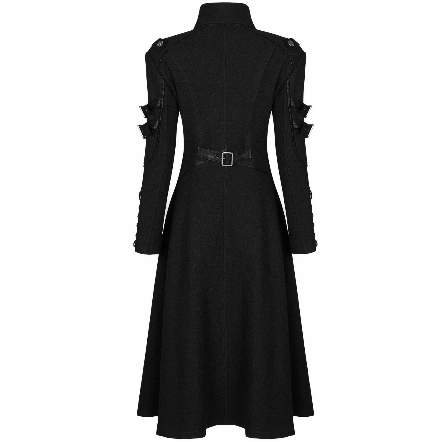 PUNK RAVE Manteau Gothique 'Bellona' Noir 14 PUNK RAVE Manteau Gothique 'Bellona' Noir – Image 12