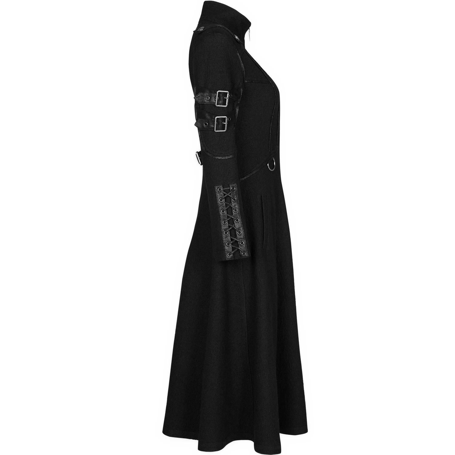 PUNK RAVE Manteau Gothique 'Bellona' Noir 15 PUNK RAVE Manteau Gothique 'Bellona' Noir – Image 13