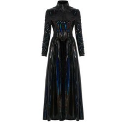 PUNK RAVE Manteau Long 'Cyber Laser' Noir -ALCHEMY GOTHIC shop manteau long cyber laser noir 11