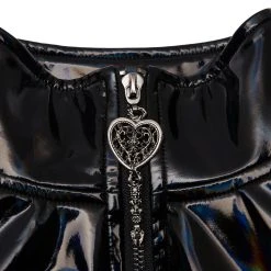 PUNK RAVE Manteau Long 'Cyber Laser' Noir -ALCHEMY GOTHIC shop manteau long cyber laser noir 14