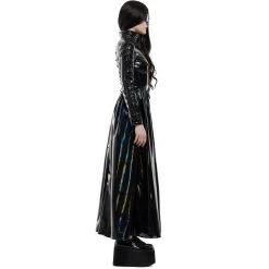PUNK RAVE Manteau Long 'Cyber Laser' Noir -ALCHEMY GOTHIC shop manteau long cyber laser noir 7