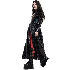PUNK RAVE Manteau Long 'Cyber Laser' Noir -ALCHEMY GOTHIC shop manteau long cyber laser noir 9