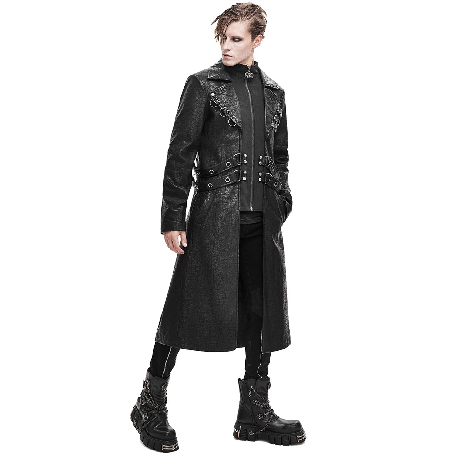 DEVIL FASHION Manteau 'Melmoth' Noir 6 DEVIL FASHION Manteau 'Melmoth' Noir – Image 4