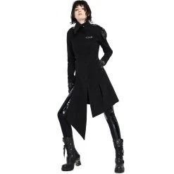 PUNK RAVE Manteau 'Murderdoll' Noir -ALCHEMY GOTHIC shop manteau murderdoll noir 6