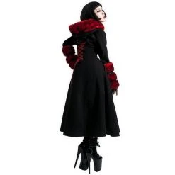 Pyon Pyon Manteau Réversible à Capuche 'Frozen Strawberry'... 16 Pyon Pyon Manteau Réversible à Capuche 'Frozen Strawberry'... -ALCHEMY GOTHIC shop manteau reversible a capuche frozen strawberry noir et rouge 2