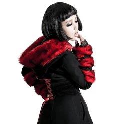 Pyon Pyon Manteau Réversible à Capuche 'Frozen Strawberry'... 19 Pyon Pyon Manteau Réversible à Capuche 'Frozen Strawberry'... -ALCHEMY GOTHIC shop manteau reversible a capuche frozen strawberry noir et rouge 5